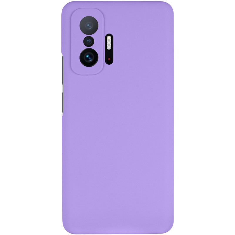 Фото Чохол Silicone Cover Lakshmi Full Camera (AAA) на Xiaomi 11T / 11T Pro (Бузковий / Dasheen) на vchehle.ua