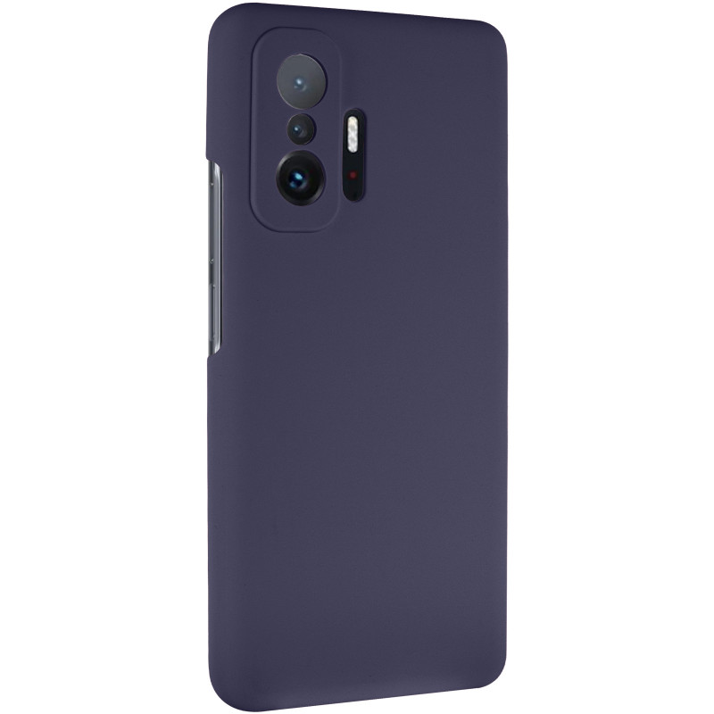 Чохол Silicone Cover Lakshmi Full Camera (AAA) на Xiaomi 11T / 11T Pro (Темно-синій / Midnight blue)