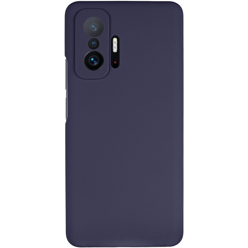 Фото Чохол Silicone Cover Lakshmi Full Camera (AAA) на Xiaomi 11T / 11T Pro (Темно-синій / Midnight blue) на vchehle.ua