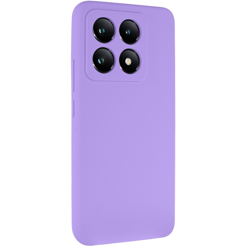 Чехол Silicone Cover Lakshmi Full Camera (AAA) для Xiaomi 14T (Сиреневый / Dasheen)