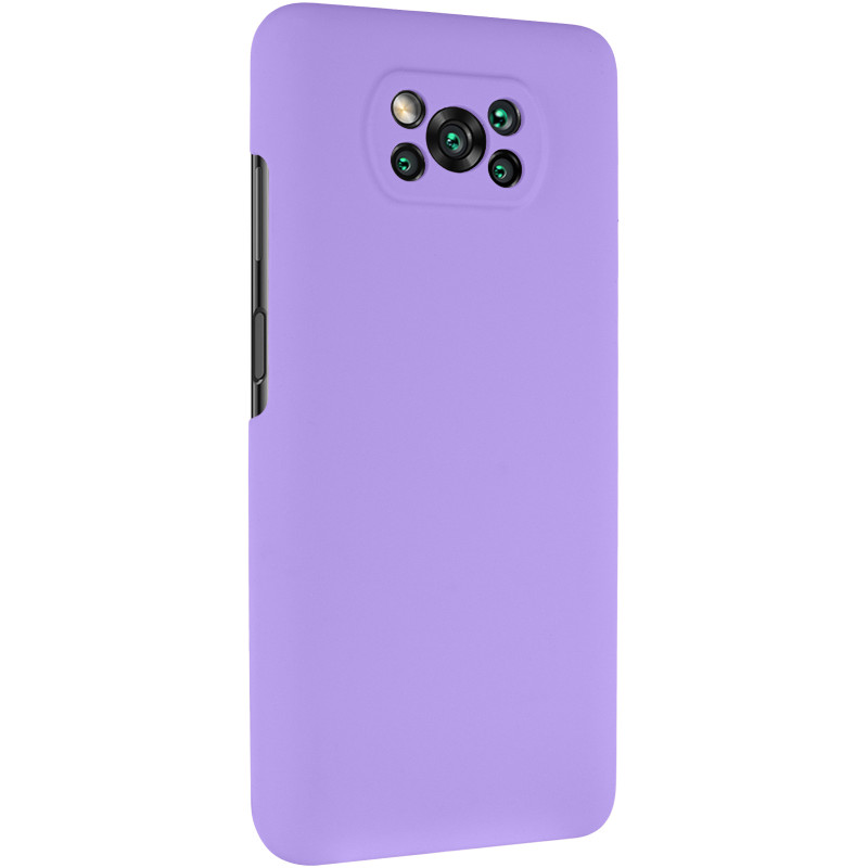 Чехол Silicone Cover Lakshmi Full Camera (AAA) для Xiaomi Poco X3 NFC / Poco X3 Pro (Сиреневый / Dasheen)
