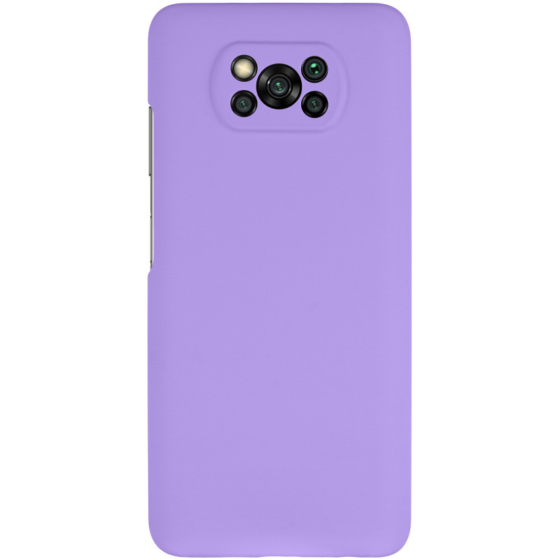 Фото Чехол Silicone Cover Lakshmi Full Camera (AAA) для Xiaomi Poco X3 NFC / Poco X3 Pro (Сиреневый / Dasheen) на vchehle.ua