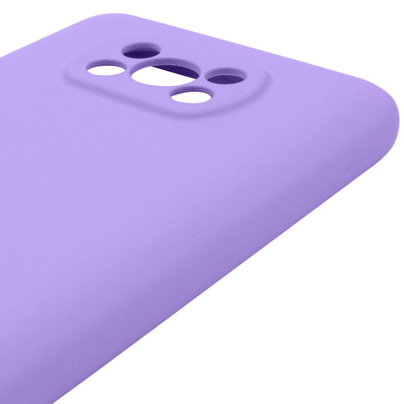 Чехол Silicone Cover Lakshmi Full Camera (AAA) для Xiaomi Poco X3 NFC / Poco X3 Pro (Сиреневый / Dasheen) в магазине vchehle.ua