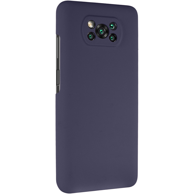 Чехол Silicone Cover Lakshmi Full Camera (AAA) для Xiaomi Poco X3 NFC / Poco X3 Pro (Темно-синий / Midnight blue)