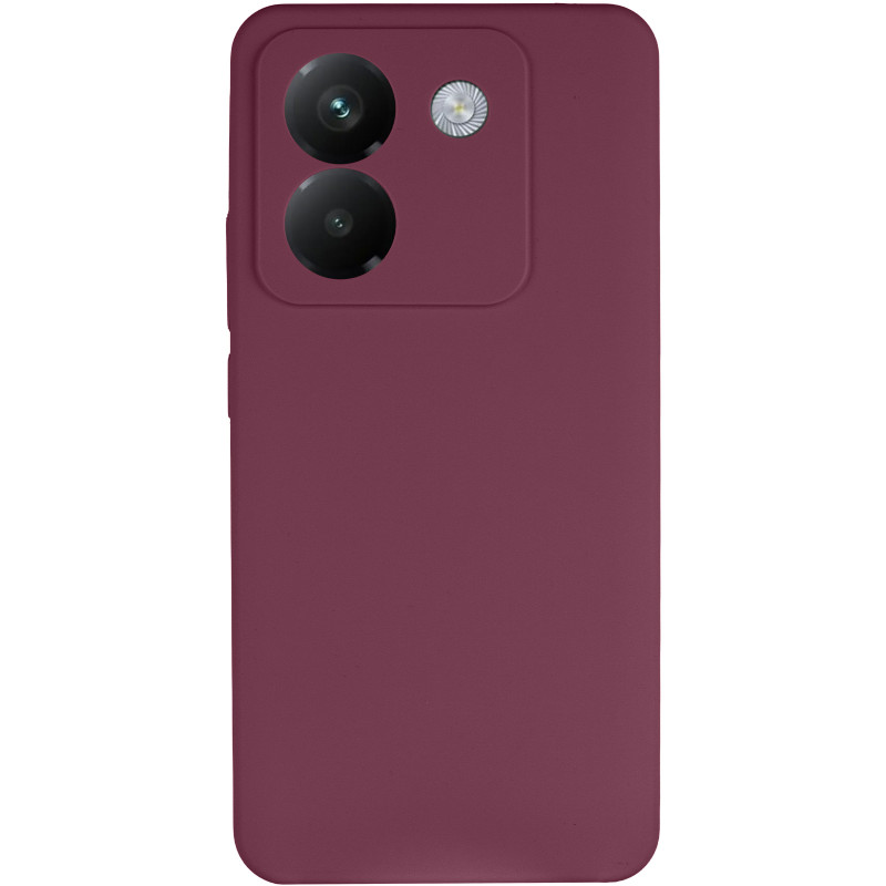 Фото Чохол Silicone Cover Lakshmi Full Camera (AAA) на Xiaomi Poco M7 Pro 5G (Бордовий / Plum) на vchehle.ua
