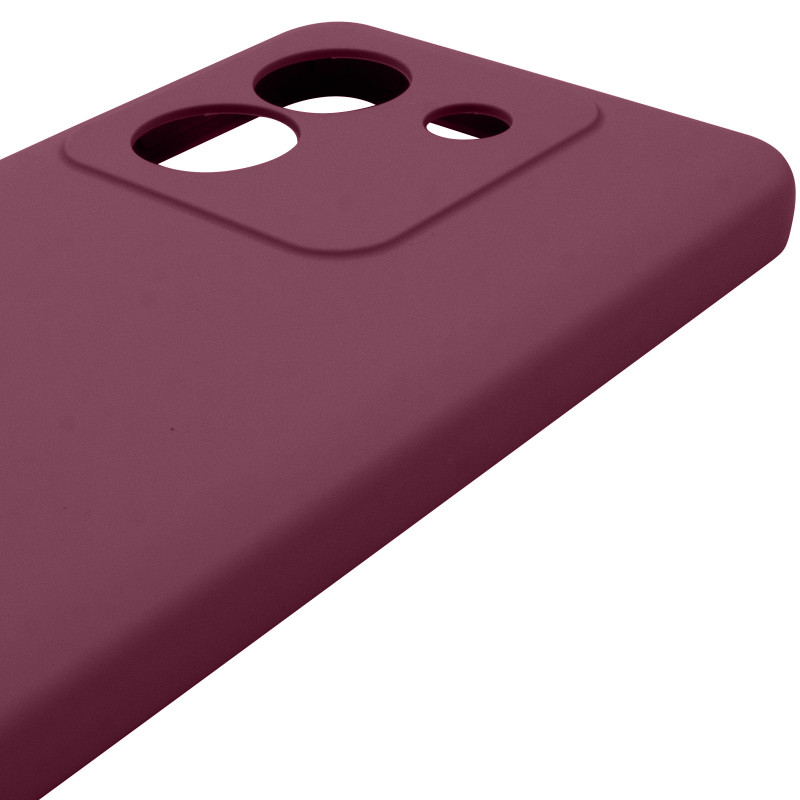 Чохол Silicone Cover Lakshmi Full Camera (AAA) на Xiaomi Poco M7 Pro 5G (Бордовий / Plum) в магазині vchehle.ua