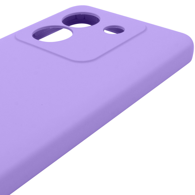 Чохол Silicone Cover Lakshmi Full Camera (AAA) на Xiaomi Poco M7 Pro 5G (Бузковий / Dasheen) в магазині vchehle.ua
