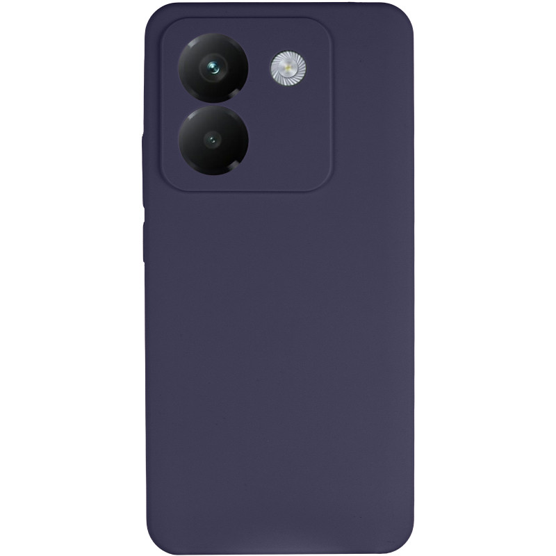 Фото Чохол Silicone Cover Lakshmi Full Camera (AAA) на Xiaomi Poco M7 Pro 5G (Темно-синій / Midnight blue) на vchehle.ua