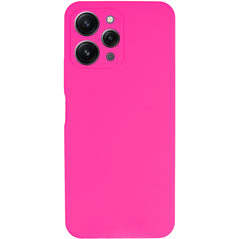 Фото Чохол Silicone Cover Lakshmi Full Camera (AAA) на Xiaomi Redmi 12 (Рожевий / Barbie pink) на vchehle.ua