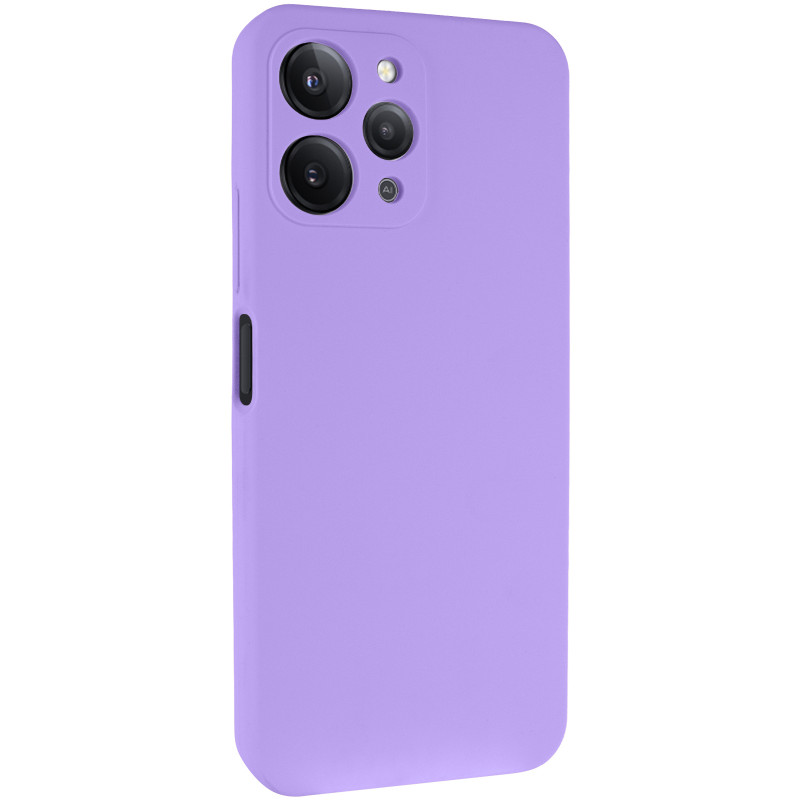 Чохол Silicone Cover Lakshmi Full Camera (AAA) на Xiaomi Redmi 12 (Бузковий / Dasheen)