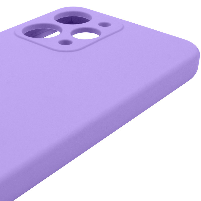Чохол Silicone Cover Lakshmi Full Camera (AAA) на Xiaomi Redmi 12 (Бузковий / Dasheen) в магазині vchehle.ua