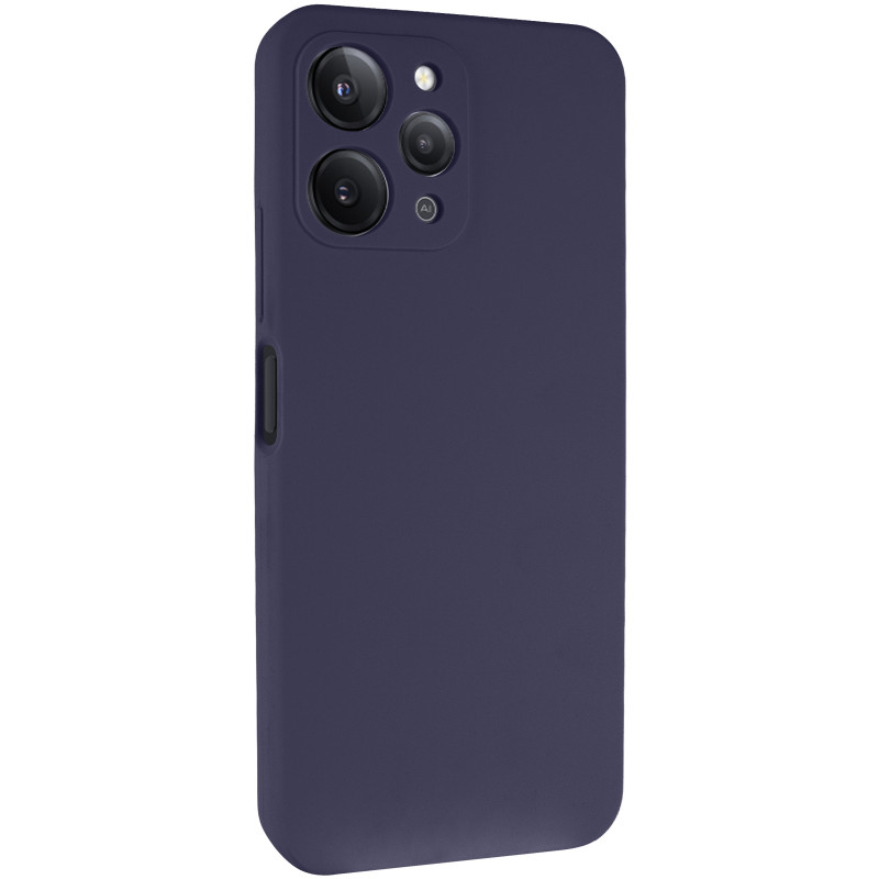 Чохол Silicone Cover Lakshmi Full Camera (AAA) на Xiaomi Redmi 12 (Темно-синій / Midnight blue)