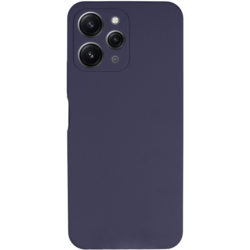 Фото Чохол Silicone Cover Lakshmi Full Camera (AAA) на Xiaomi Redmi 12 (Темно-синій / Midnight blue) на vchehle.ua
