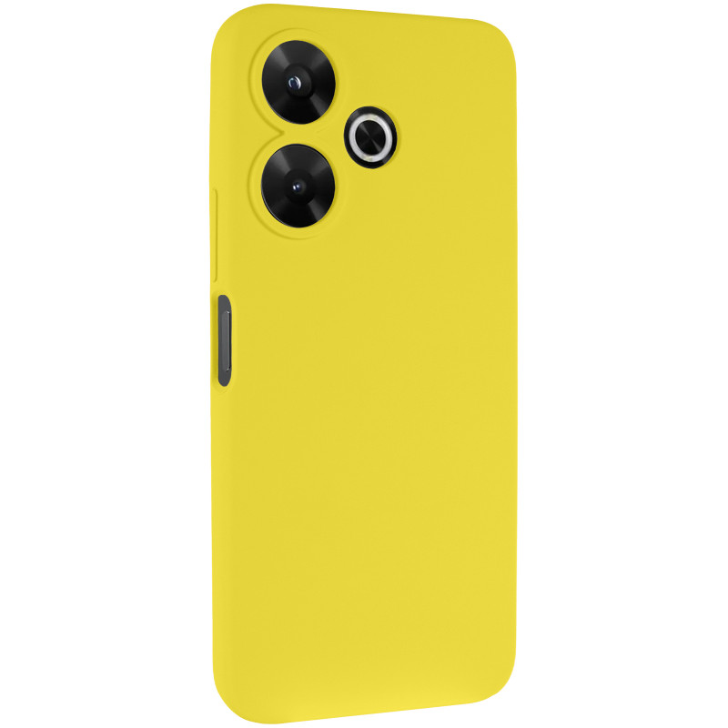 Чохол Silicone Cover Lakshmi Full Camera (AAA) на Xiaomi Redmi 13 4G / Poco M6 4G (Жовтий / Yellow)