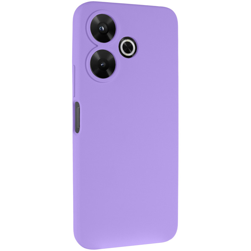 Чохол Silicone Cover Lakshmi Full Camera (AAA) на Xiaomi Redmi 13 4G / Poco M6 4G (Бузковий / Dasheen)