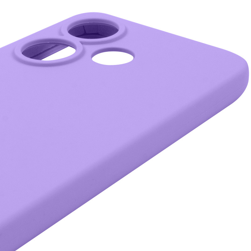 Чохол Silicone Cover Lakshmi Full Camera (AAA) на Xiaomi Redmi 13 4G / Poco M6 4G (Бузковий / Dasheen) в магазині vchehle.ua