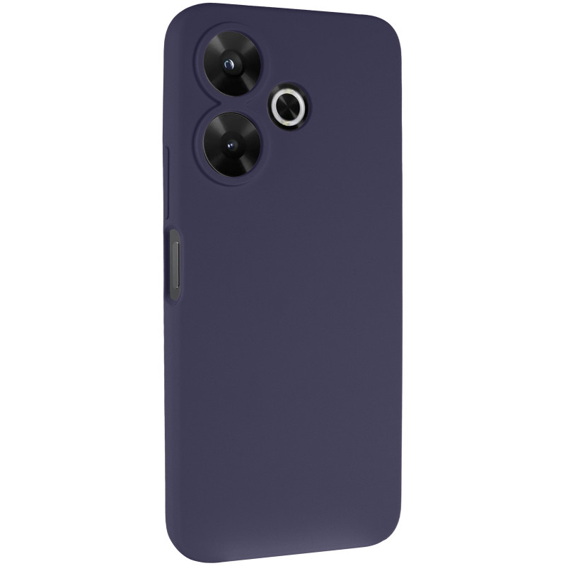 Чохол Silicone Cover Lakshmi Full Camera (AAA) на Xiaomi Redmi 13 4G / Poco M6 4G (Темно-синій / Midnight blue)
