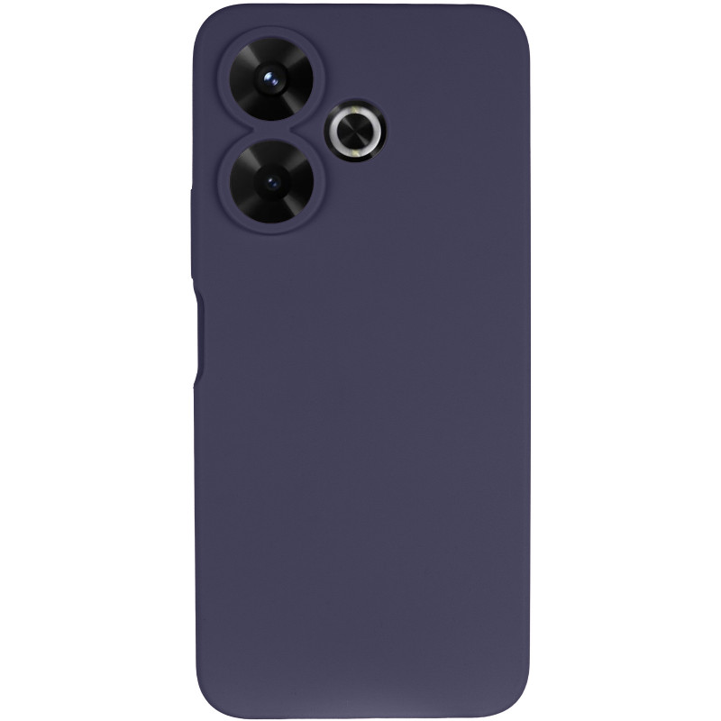 Фото Чохол Silicone Cover Lakshmi Full Camera (AAA) на Xiaomi Redmi 13 4G / Poco M6 4G (Темно-синій / Midnight blue) на vchehle.ua