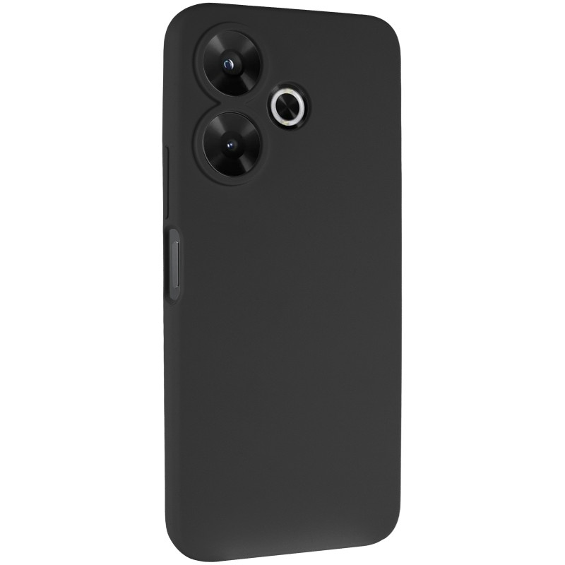Чохол Silicone Cover Lakshmi Full Camera (AAA) на Xiaomi Redmi 13 4G / Poco M6 4G (Чорний / Black)