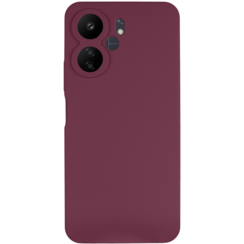 Фото Чохол Silicone Cover Lakshmi Full Camera (AAA) на Xiaomi Redmi 13C 4G/5G / Poco C65 / Poco M6 5G (Бордовий / Plum) на vchehle.ua