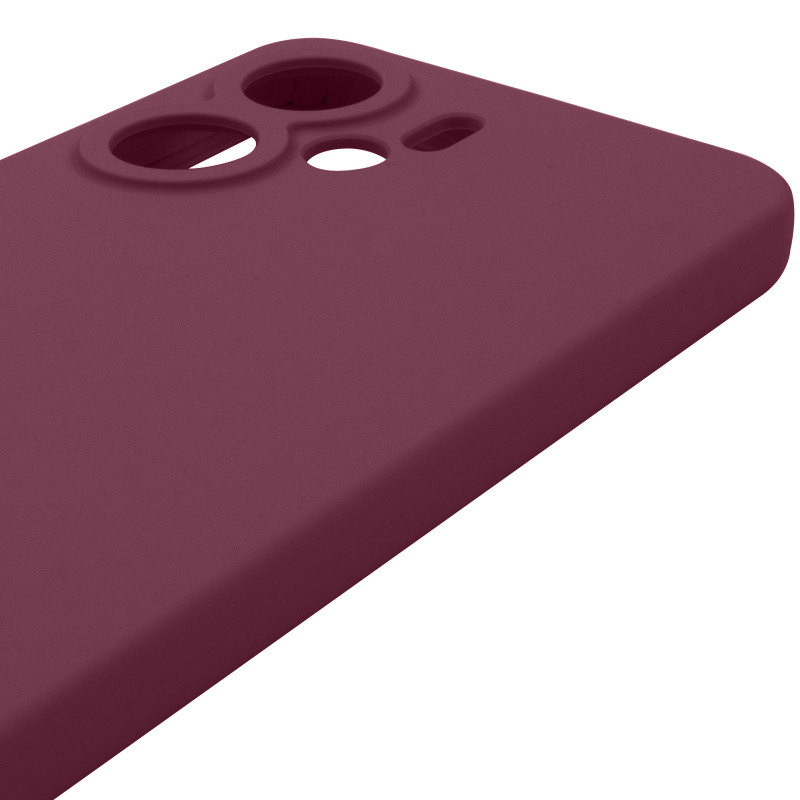 Чохол Silicone Cover Lakshmi Full Camera (AAA) на Xiaomi Redmi 13C 4G/5G / Poco C65 / Poco M6 5G (Бордовий / Plum) в магазині vchehle.ua