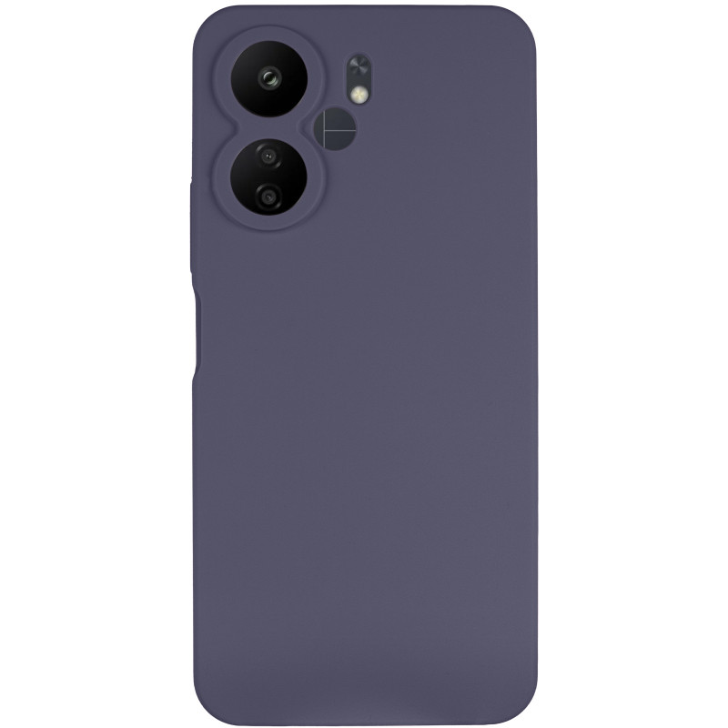 Фото Чохол Silicone Cover Lakshmi Full Camera (AAA) на Xiaomi Redmi 13C 4G/5G / Poco C65 / Poco M6 5G (Сірий / Dark Gray) на vchehle.ua