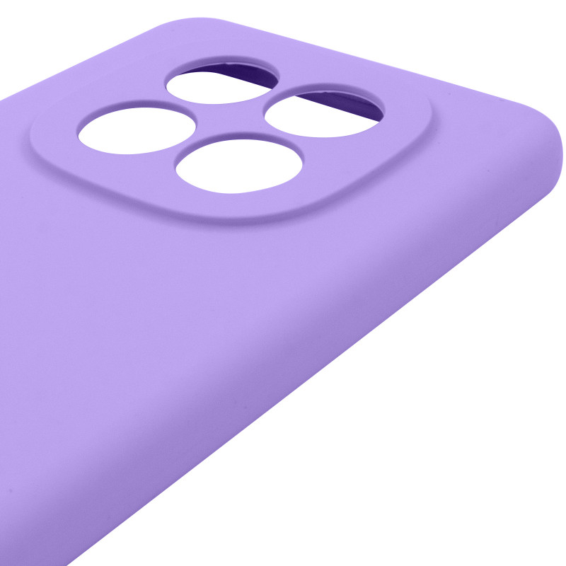 Чехол Silicone Cover Lakshmi Full Camera (AAA) для Xiaomi Redmi Note 14 Pro 5G (Сиреневый / Dasheen) в магазине vchehle.ua