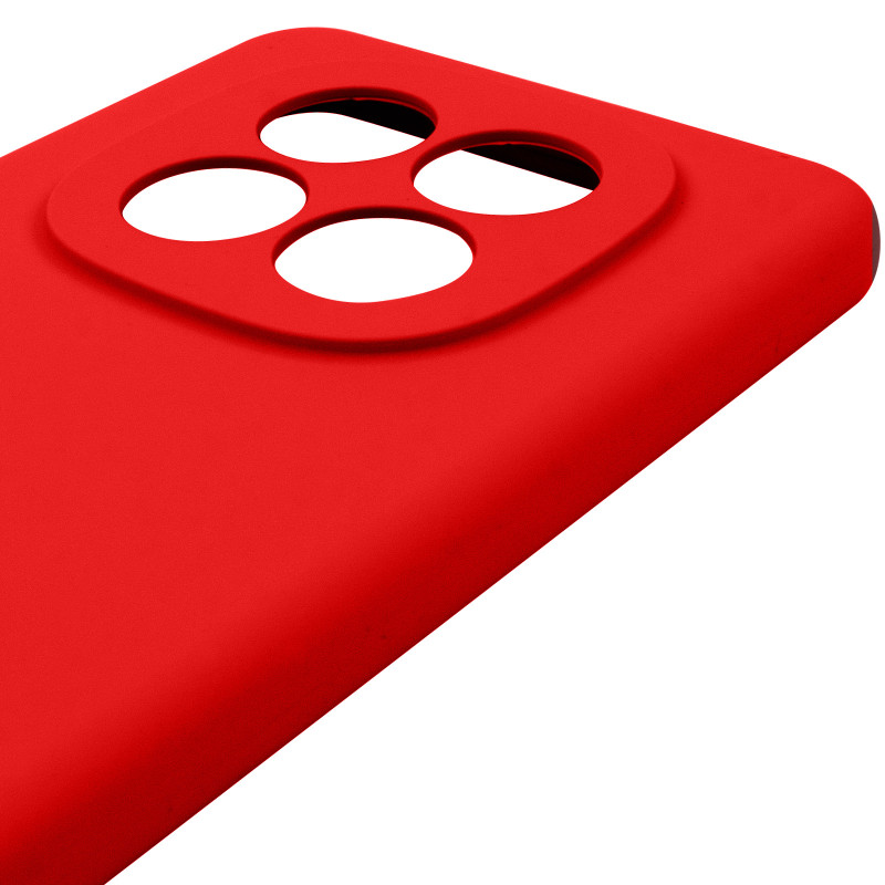 Чехол Silicone Cover Lakshmi Full Camera (AAA) для Xiaomi Redmi Note 14 Pro 4G (Красный / Red) в магазине vchehle.ua