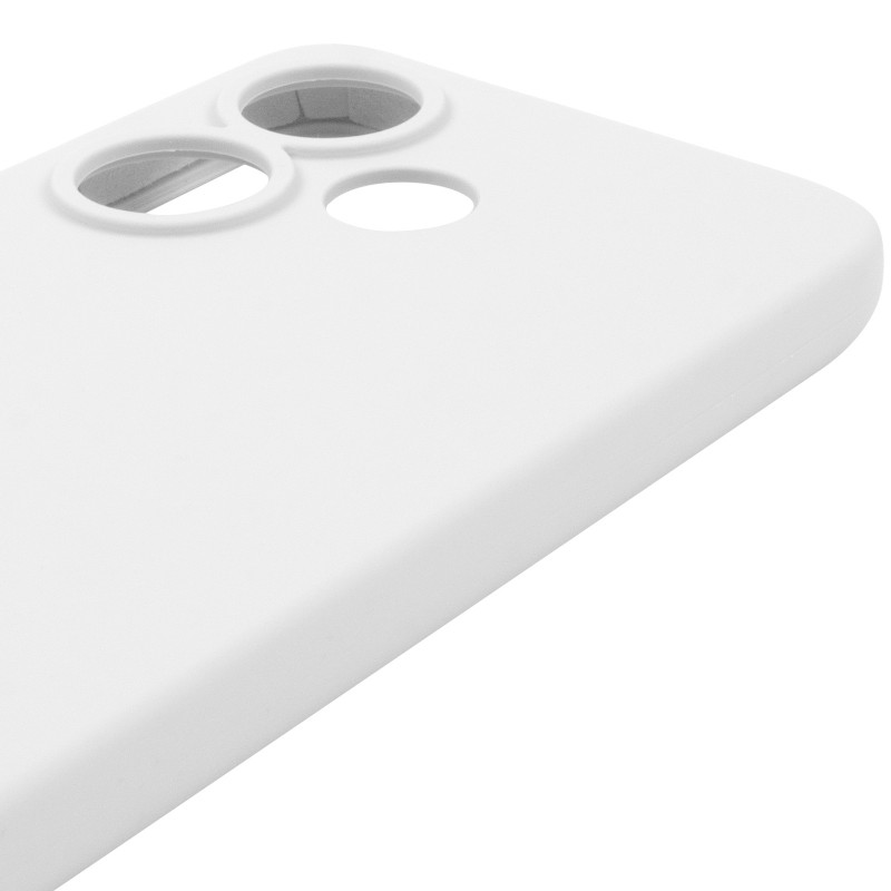 Чохол Silicone Cover Lakshmi Full Camera (AAA) на Xiaomi Redmi 13 4G / Poco M6 4G (Білий / White) в магазині vchehle.ua