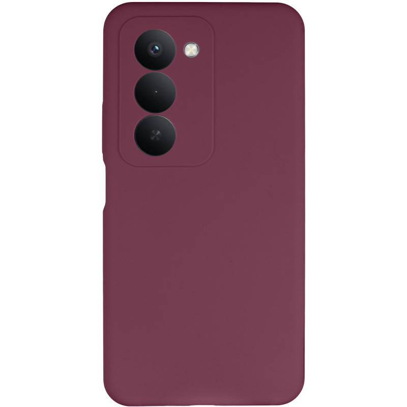 Фото Чехол Silicone Cover Lakshmi Full Camera (AAA) для Xiaomi Redmi 15 (EU) (Бордовый / Plum) на vchehle.ua
