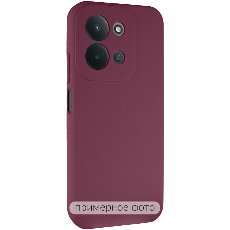 Чохол Silicone Cover Lakshmi Full Camera (AAA) на Xiaomi Redmi 17 (Бордовий / Plum)