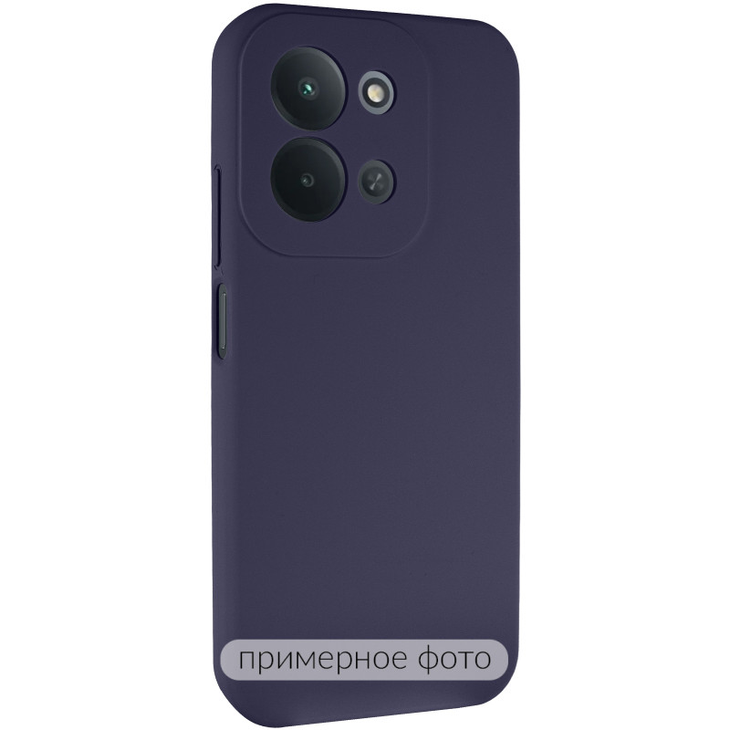 Чохол Silicone Cover Lakshmi Full Camera (AAA) на Xiaomi Redmi 17 (Темно-синій / Midnight blue)