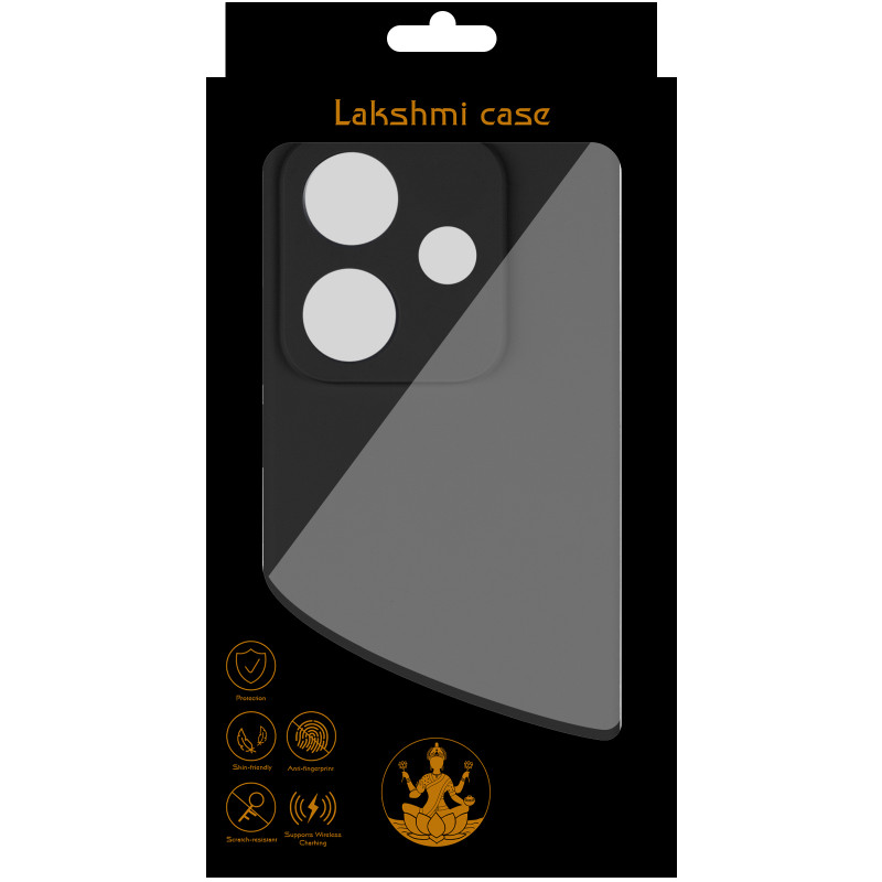 Фото Чохол Silicone Cover Lakshmi Full Camera (AAA) на Xiaomi Redmi Note 17 4G/5G (Чорний / Black) на vchehle.ua