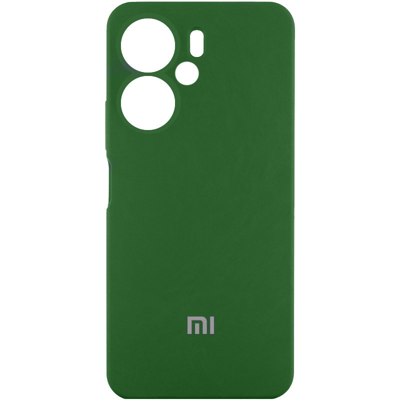 Чохол Silicone Cover Lakshmi Full Camera (AAA) with Logo на Xiaomi Redmi 13C 4G/5G / Poco C65/M6 5G (Зелений / Cyprus Green)
