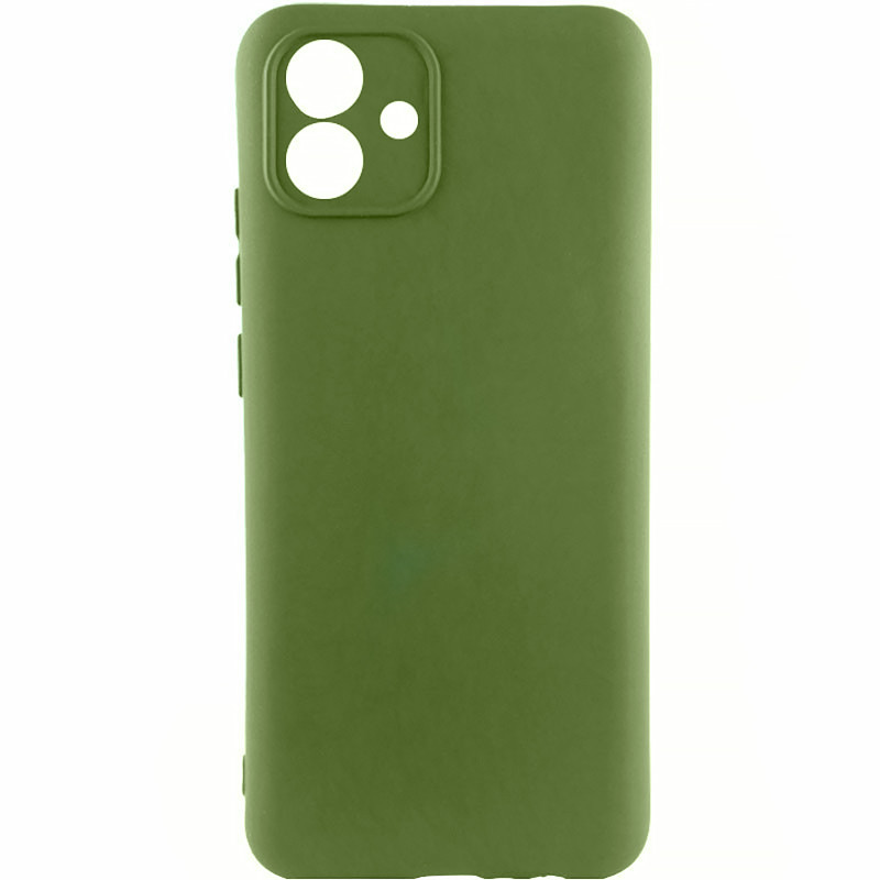 Чехол Silicone Cover Ummi Lakshmi Full Camera (AA) для Samsung Galaxy A04e (Зеленый / Dark green)