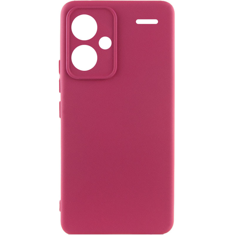 Чохол Silicone Cover Ummi Lakshmi Full Camera (AA) на Xiaomi Redmi Note 13 Pro+ (Бордовий / Marsala)