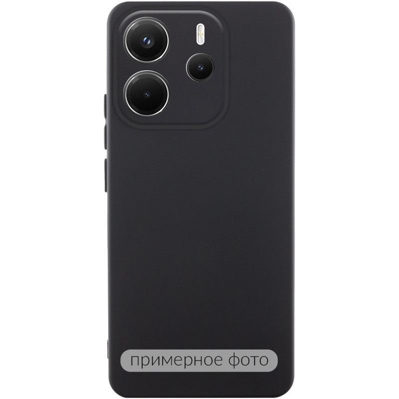 Чехол Silicone Cover Ummi Lakshmi Full Camera (AA) для Xiaomi Poco M7 Pro 5G (Черный / Black)