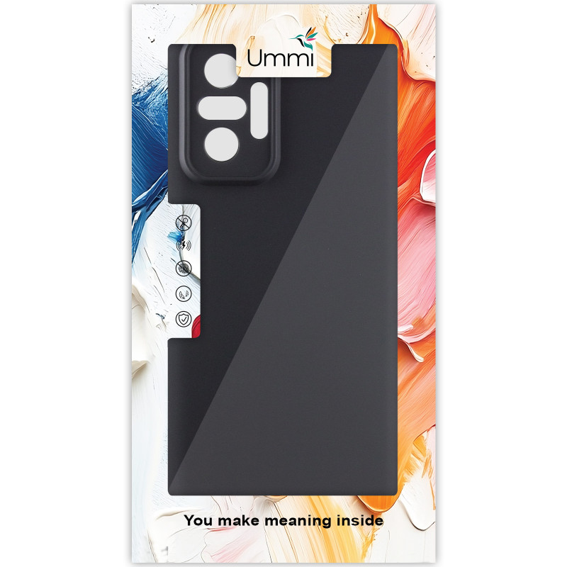 Фото Чехол Silicone Cover Ummi Lakshmi Full Camera (AA) для Xiaomi Redmi Note 10 / Note 10s (Черный / Black) на vchehle.ua