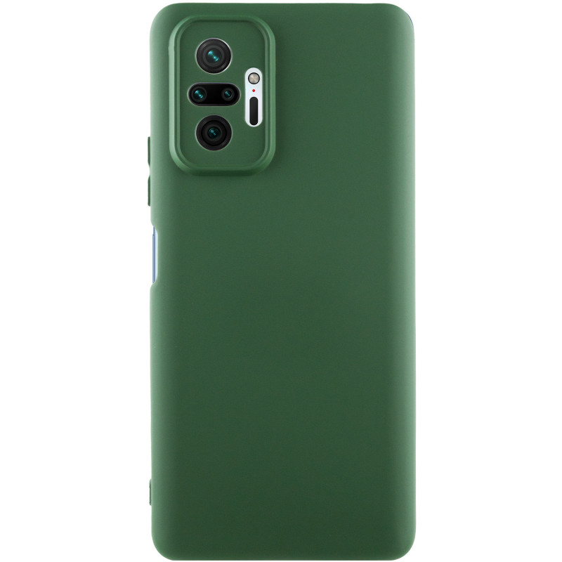Чехол Silicone Cover Ummi Lakshmi Full Camera (AA) для Xiaomi Redmi Note 10 Pro / 10 Pro Max (Зеленый / Cyprus Green)