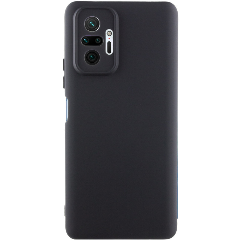 Чехол Silicone Cover Ummi Lakshmi Full Camera (AA) для Xiaomi Redmi Note 10 Pro / 10 Pro Max (Черный / Black)