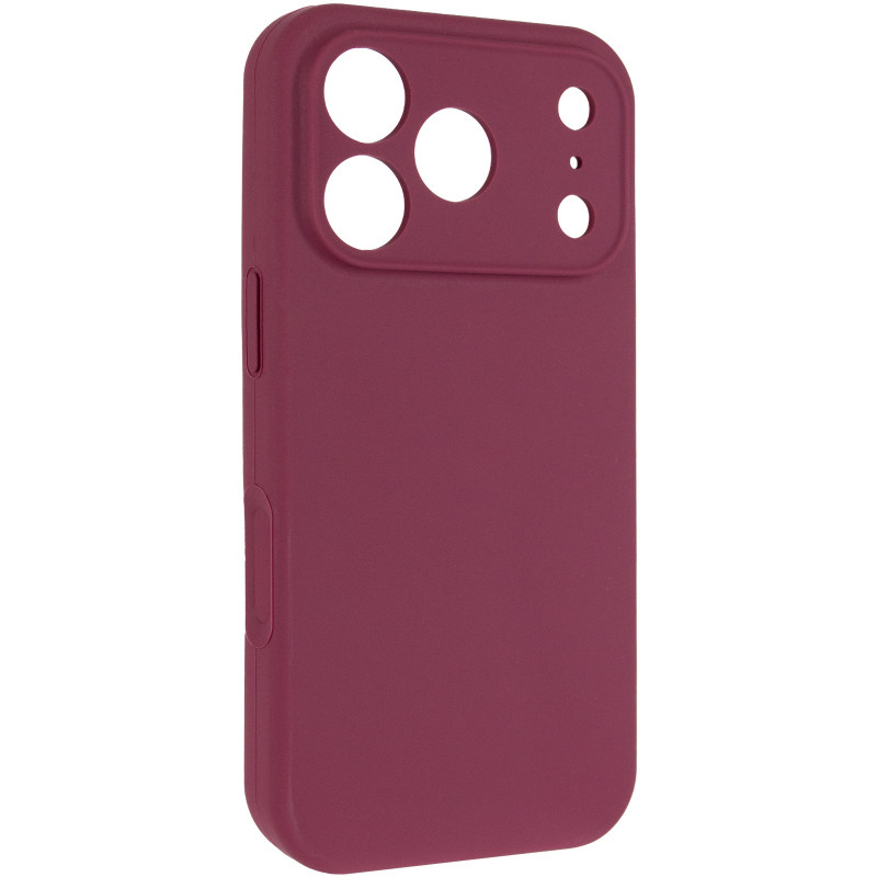 Чехол Silk Full Camera Protective (AA) NO LOGO для Apple iPhone 17 Pro / 18 Pro (6.3") (Бордовый / Plum)