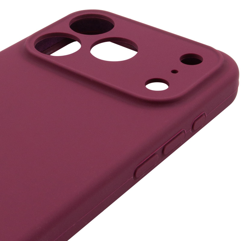 Чехол Silk Full Camera Protective (AA) NO LOGO для Apple iPhone 17 Pro / 18 Pro (6.3") (Бордовый / Plum) в магазине vchehle.ua
