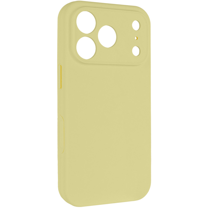 Чехол Silk Full Camera Protective (AA) NO LOGO для Apple iPhone 17 Pro / 18 Pro (6.3") (Желтый / Mellow Yellow)
