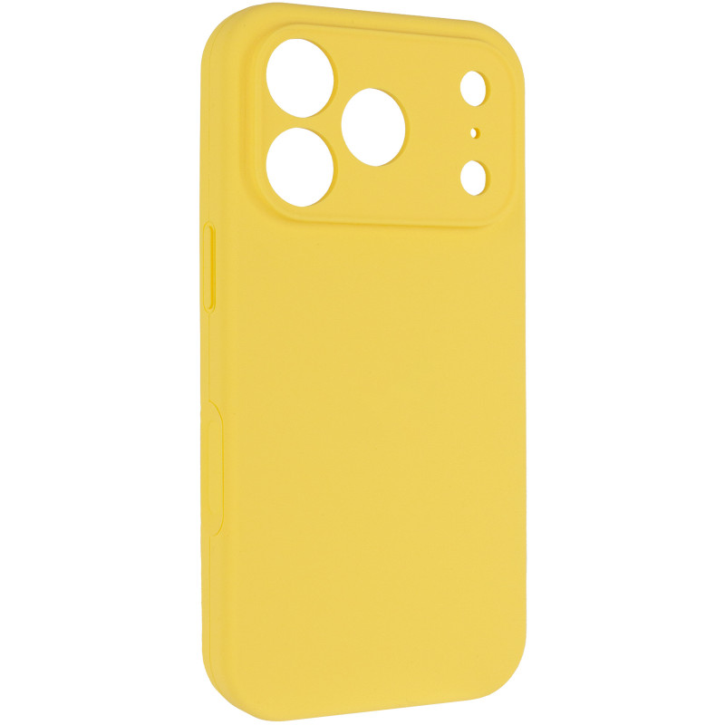 Чехол Silk Full Camera Protective (AA) NO LOGO для Apple iPhone 17 Pro / 18 Pro (6.3") (Желтый / Yellow)