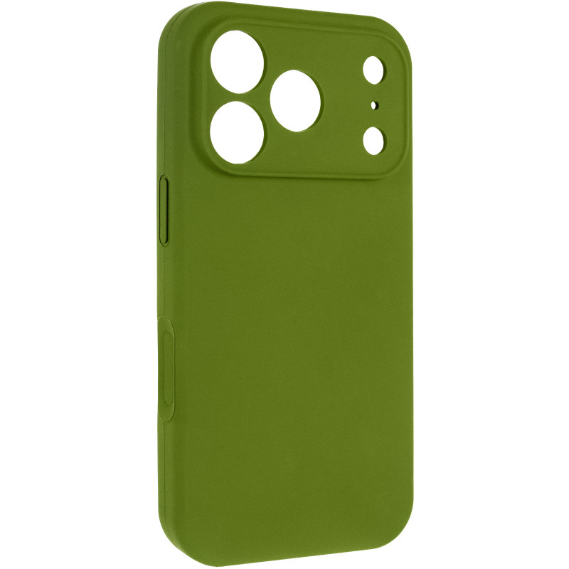Чехол Silk Full Camera Protective (AA) NO LOGO для Apple iPhone 17 Pro / 18 Pro (6.3") (Зеленый / Dark Olive)