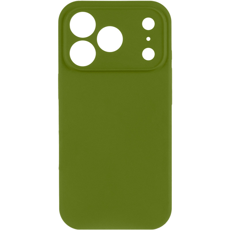 Фото Чехол Silk Full Camera Protective (AA) NO LOGO для Apple iPhone 17 Pro / 18 Pro (6.3") (Зеленый / Dark Olive) на vchehle.ua