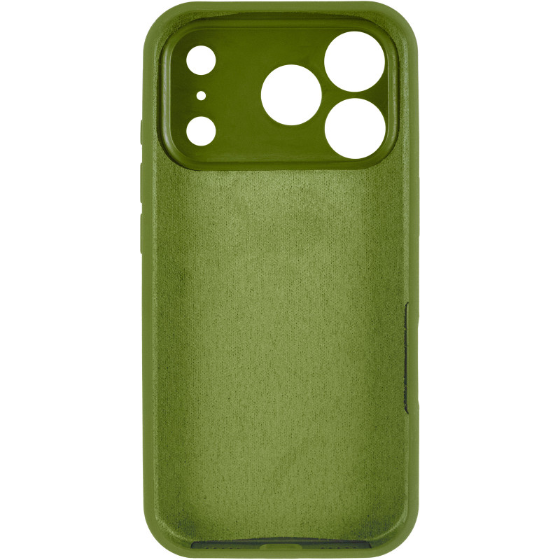 Фото Чехол Silk Full Camera Protective (AA) NO LOGO для Apple iPhone 17 Pro / 18 Pro (6.3") (Зеленый / Dark Olive) в магазине vchehle.ua