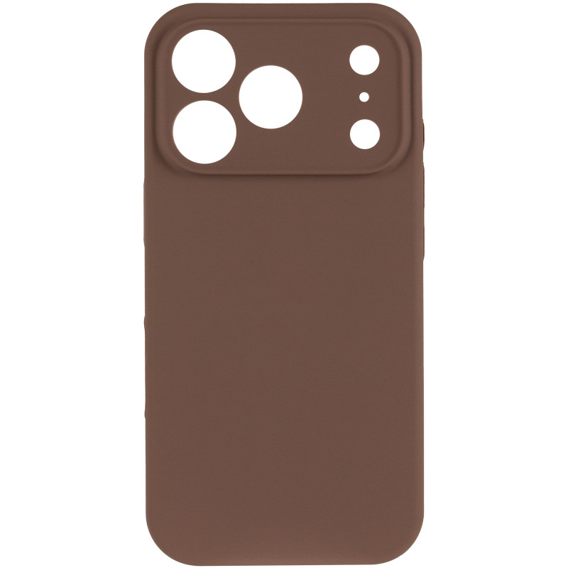 Фото Чехол Silk Full Camera Protective (AA) NO LOGO для Apple iPhone 17 Pro / 18 Pro (6.3") (Коричневый / Brown) на vchehle.ua