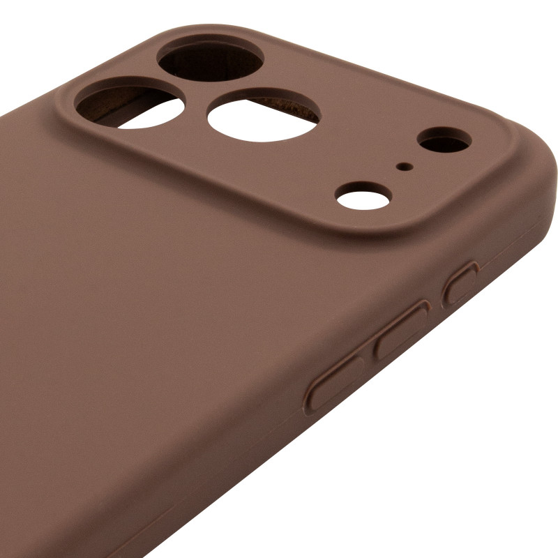 Чехол Silk Full Camera Protective (AA) NO LOGO для Apple iPhone 17 Pro / 18 Pro (6.3") (Коричневый / Brown) в магазине vchehle.ua