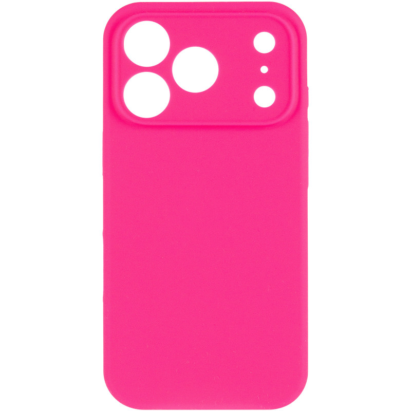 Фото Чехол Silk Full Camera Protective (AA) NO LOGO для Apple iPhone 17 Pro / 18 Pro (6.3") (Розовый / Barbie pink) на vchehle.ua